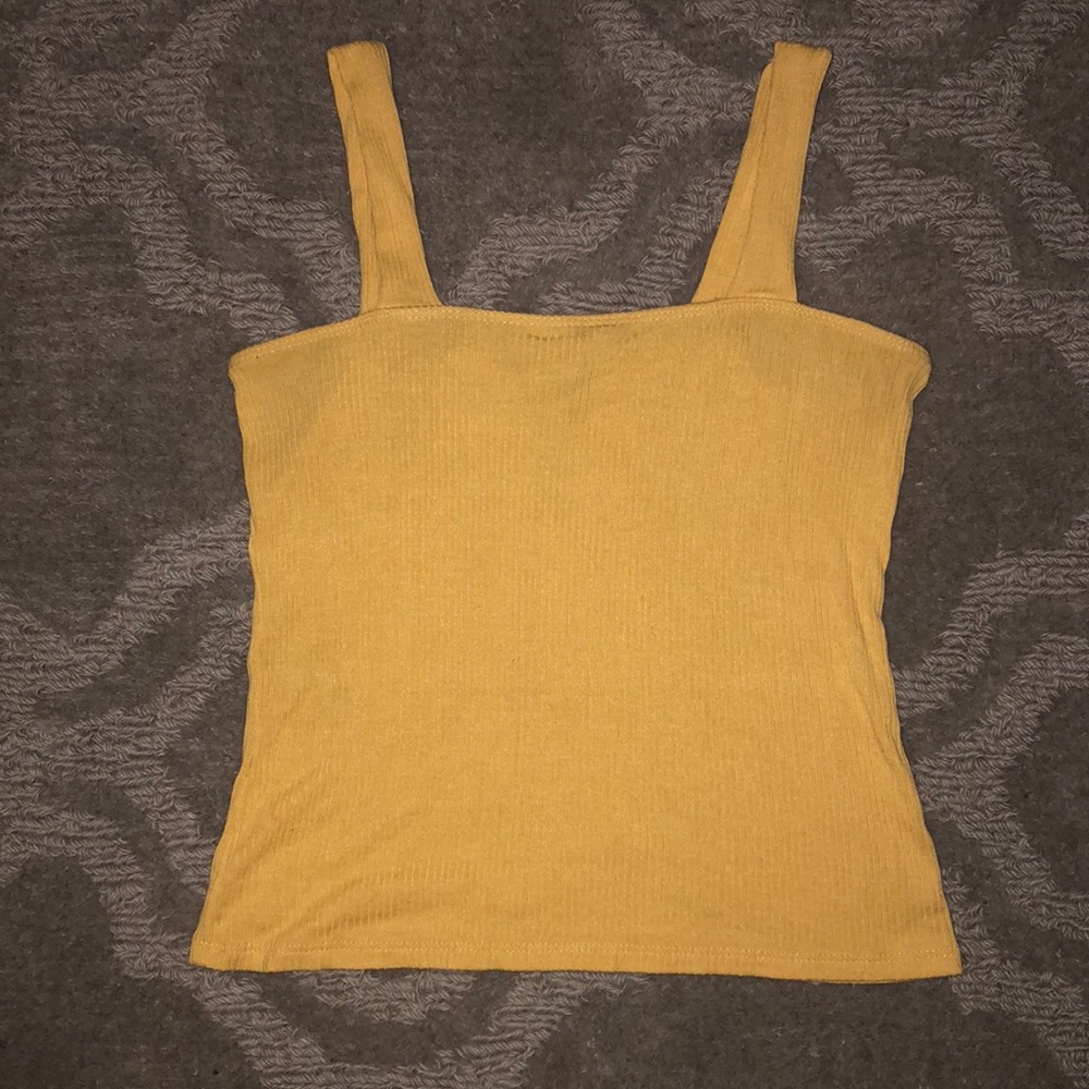 Yellow crop top